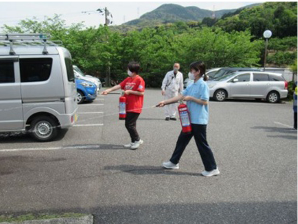 日並地区事業所避難訓練